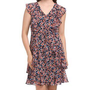 New Without Tags. Tommy Hilfiger floral faux wrap size 14 dress